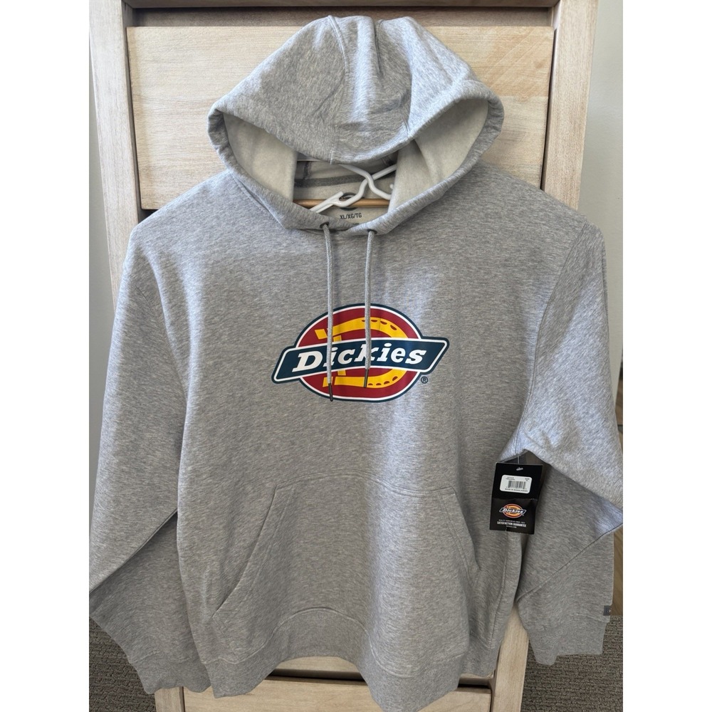 New Dickies Graphic Fleece Hoodie Classic style szXL gray workwear vintage logo